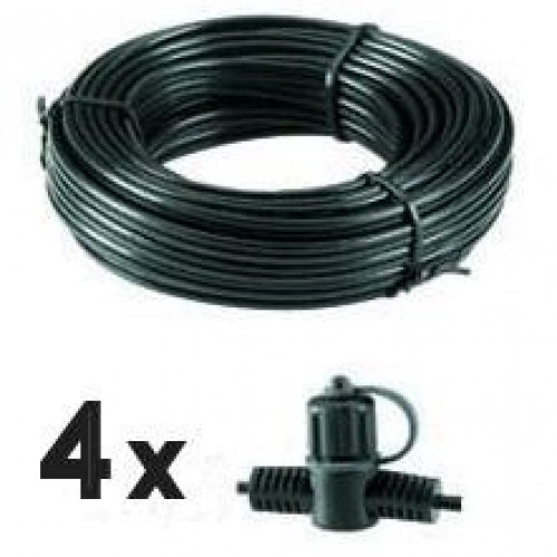 HOOFDKABEL GARDEN LIGHTS 12V SPT1 10M 4xAANSLUITING Buitenverlichting